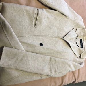 Beige/cream coat with lapel collar- light weight